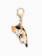 Шарм для браслета на карабине «Котёнок», цветной в золоте - Фото 4