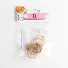 Основа для кольца регулируемая, безразмерная с платформой (набор 5 шт.), 15 мм, цвет золото - Фото 3