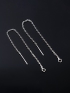 Основы для пусет 80×0.8 мм, протяжки с цепочкой, цвет серебро (пара) - Фото 5