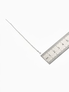 Основы для пусет 80×0.8 мм, протяжки с цепочкой, цвет серебро (пара) - Фото 3