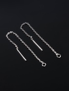 Основы для пусет 60×0.8 мм, протяжки с цепочкой, цвет серебро (пара) - Фото 5