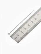 Основы для пусет 60×0.8 мм, протяжки с цепочкой, цвет серебро (пара) - Фото 2