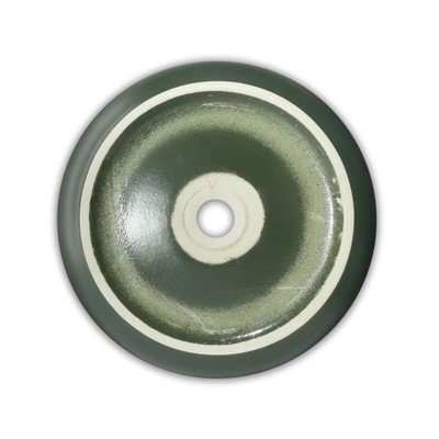 Раковина накладная Comforty 114MDG, круглая, цвет тёмно-зелёный матовый