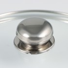 Кастрюля - сотейник Доляна «Грейт», 2.8 л, d=24, капсульное дно, индукция, нержавеющая сталь - Фото 4