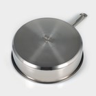 Кастрюля - сотейник Доляна «Грейт», 2.8 л, d=24, капсульное дно, индукция, нержавеющая сталь - Фото 6