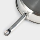 Кастрюля - сотейник Доляна «Грейт», 3.5 л, d=26 см, капсульное дно, индукция, нержавеющая сталь - Фото 5