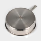 Кастрюля - сотейник Доляна «Грейт», 3.5 л, d=26 см, капсульное дно, индукция, нержавеющая сталь - Фото 6