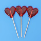 Ленец на палочке «Сердечко» со вкусом клубники, 12 г - Фото 2