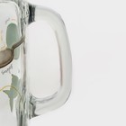 Набор банок стеклянных Доляна «Свежий бриз», 2 предмета: 2 банки с крышками и трубочками 450 мл - Фото 5