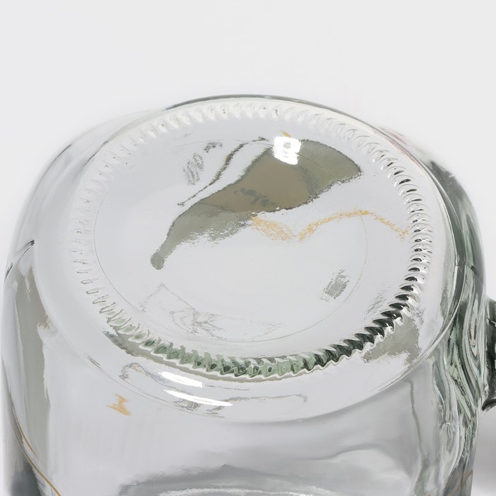 Набор банок стеклянных Доляна «Свежий бриз», 2 предмета: 2 банки с крышками и трубочками 450 мл - фото 1910803033