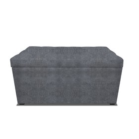 Пуф с крышкой и утяжкой, 800 × 400 × 420 мм, велюр dakota, цвет grey