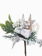 Еловая ветка декоративная «Зимнее волшебство. Грёзы», 19 см 9698934