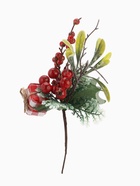 Еловая ветка декоративная «Зимнее волшебство. Грёзы», 20 см - фото 60821541