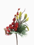 Еловая ветка декоративная «Зимнее волшебство. Грёзы», 20 см - фото 60821542