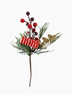 Еловая ветка декоративная «Зимнее волшебство. Грёзы», 19 см - Фото 5