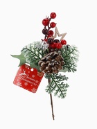 Еловая ветка декоративная «Зимнее волшебство. Грёзы», 18 см 9698953