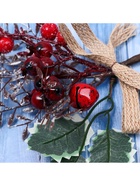 Еловая ветка декоративная «Зимнее волшебство. Грёзы», 22 см - Фото 3