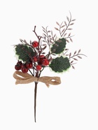 Еловая ветка декоративная «Зимнее волшебство. Грёзы», 22 см - фото 60821553