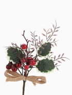 Еловая ветка декоративная «Зимнее волшебство. Грёзы», 22 см - Фото 6