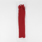 Молния потайная, №3, неразъёмная, потайная, замок автомат, 30 см, цвет красный, цена за 1 штуку - Фото 3