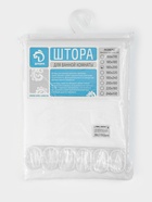 Штора в ванную «Этель. Полоска», 180×200 см, белая - Фото 8
