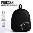 Рюкзак из искусственной кожи Bear 27х23х10 см 9770247 - фото 9945160