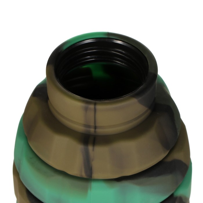 Бутылка для воды складная, 500 мл, 7 х 21 см, силиконовая - фото 1900557078