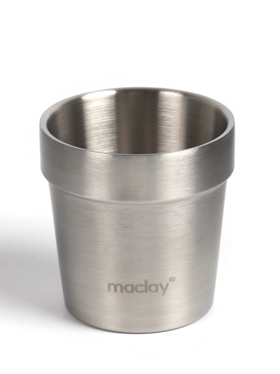 Стакан походный Maclay, 180 мл, нержавеющая сталь, двойное дно