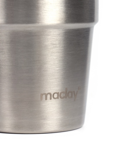 Стакан походный Maclay, 180 мл, нержавеющая сталь, двойное дно