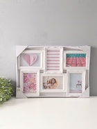 Фоторамка - коллаж на 6 фото 10×15 см «Семейная», пластик, белая, 35.5×52 см - Фото 4