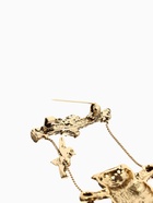 Брошь «Кот на качелях», цвет чернёное золото 9575032