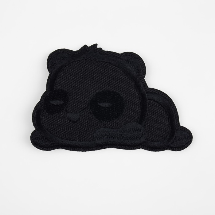 Термоаппликация «Панда», 8 × 6 см, цвет чёрный