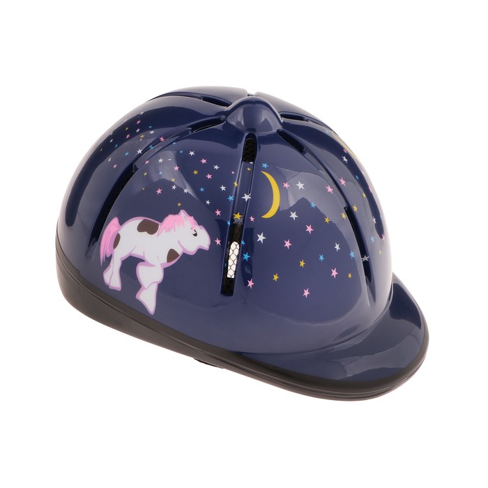 Шлем для верховой езды, детский, регулируемый размер, фиолетовый - Фото 1