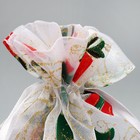 Мешочек подарочный органза «Новогодние подарки», ёлки, 16 х 24 см +/- 1.5 см - Фото 3