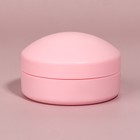 Расчёска массажная, круглая, складная, с зеркалом, d = 7,5 см, в коробке, цвет розовый - фото 8563588