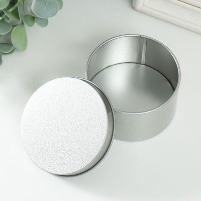 Шкатулка под свечу «Круглая. Металлик» 7.5×7.5×4.2 см