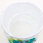 Корзина для хранения игрушек «Дино», 50 х 40 см, белая, зелёная - фото 7556284