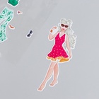 Наклейка «Одень куклу. Летний», для скрапбукинга, творчества, пластик, 15×20 см 9540263 - фото 16352844