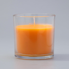 Свеча ГИГАНТ ароматическая в стакане "Сочный апельсин", соевый воск, 10х10 см - Фото 3
