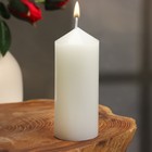 Свеча интерьерная "Столбик", белая, 4х10 см - фото 1489192