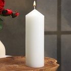 Свеча интерьерная "Столбик", белая, 6х18 см - фото 11335228