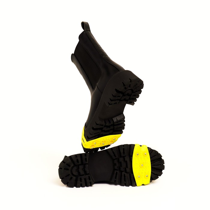 Ледоступы на носок, 5 шипов, универсальные, желтые - Фото 1