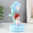 Фигурка светящаяся «Малыш или Малышка у цветка», полистоун, 14.5×8×8 см, МИКС - Фото 3