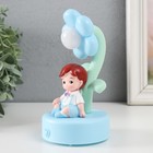 Фигурка светящаяся «Малыш или Малышка у цветка», полистоун, 14.5×8×8 см, МИКС - Фото 5