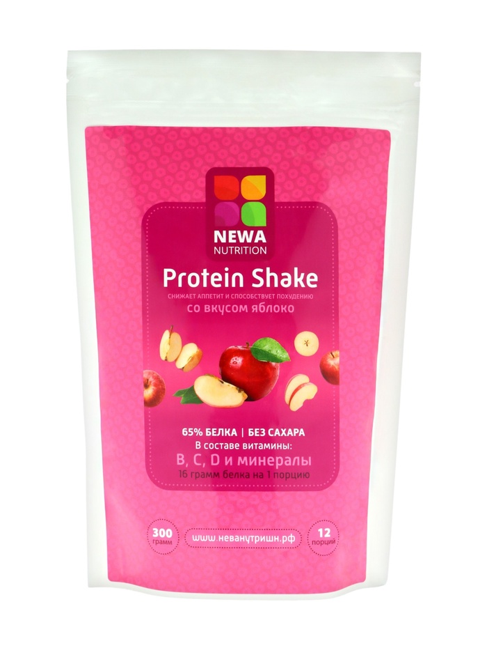 Протеиновый коктейль с яблочным вкусом, 300 г - Фото 1