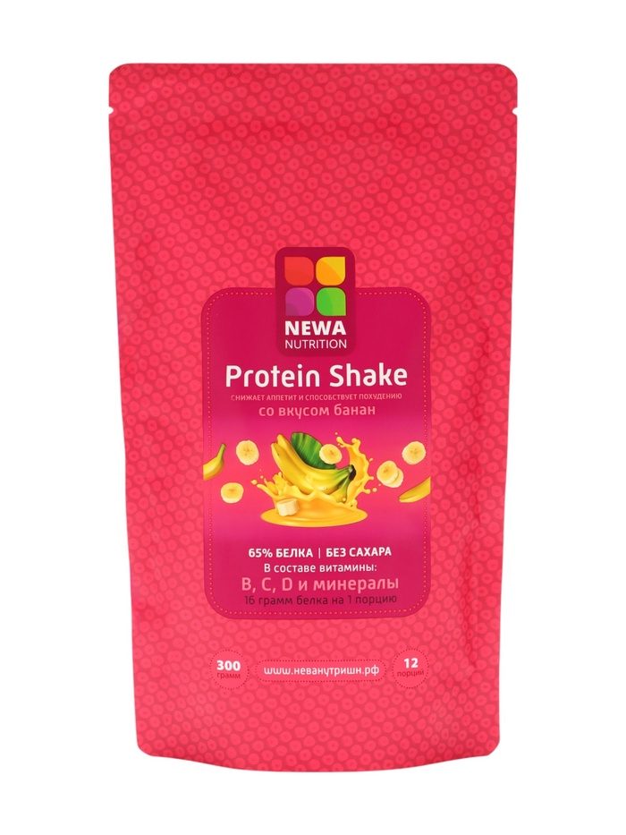 Протеиновый коктейль с банановым вкусом, 300 г - Фото 1