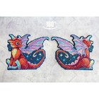 Набор для вышивания «Полуночный дракон» 12 × 15 см - фото 24481132