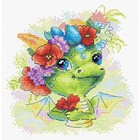 Наборы для вышивания «Романтичный дракон» 15 × 15 см - фото 1289789