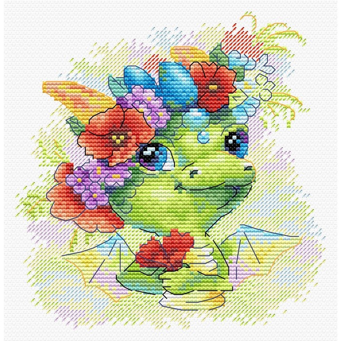 Наборы для вышивания «Романтичный дракон» 15 × 15 см - Фото 1