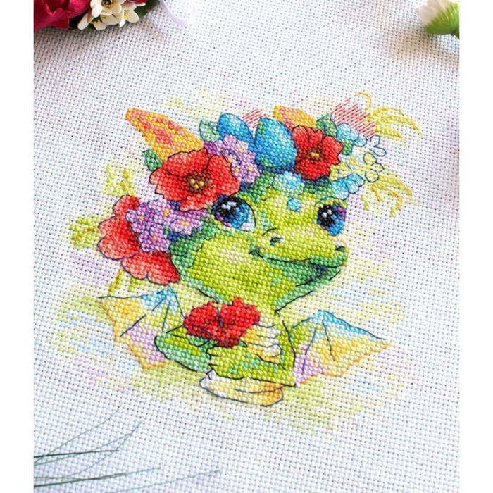 Наборы для вышивания «Романтичный дракон» 15 × 15 см